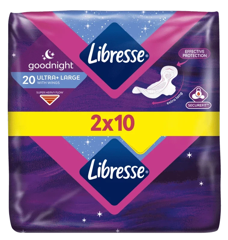 Libresse Bind Goodnight Wings Duo 20stk
