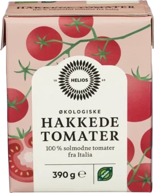 Tomater Hakkede Økologisk 390g Helios