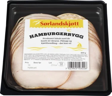 Hamburgerrygg 200gr Sørlandskjøtt