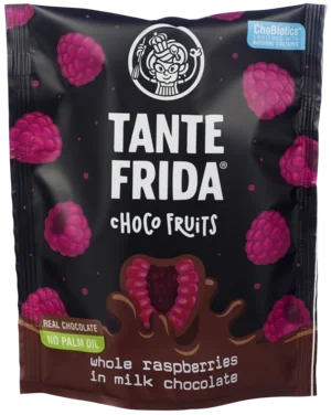 Choco Fruits Raspberries Milk Chocolate 100g Tante Frida