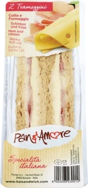 Pane Amore Fullkornssandwich Skinke og Ost 130g