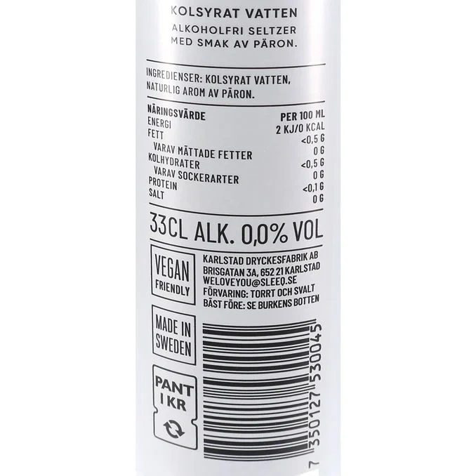 Kolsyrat Vatten Päron 24-pack