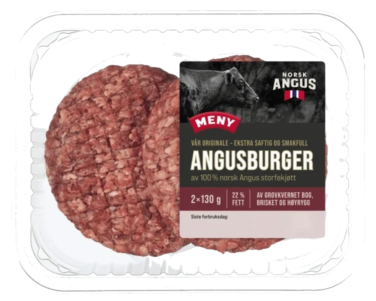 Angusburger 2x130g Meny
