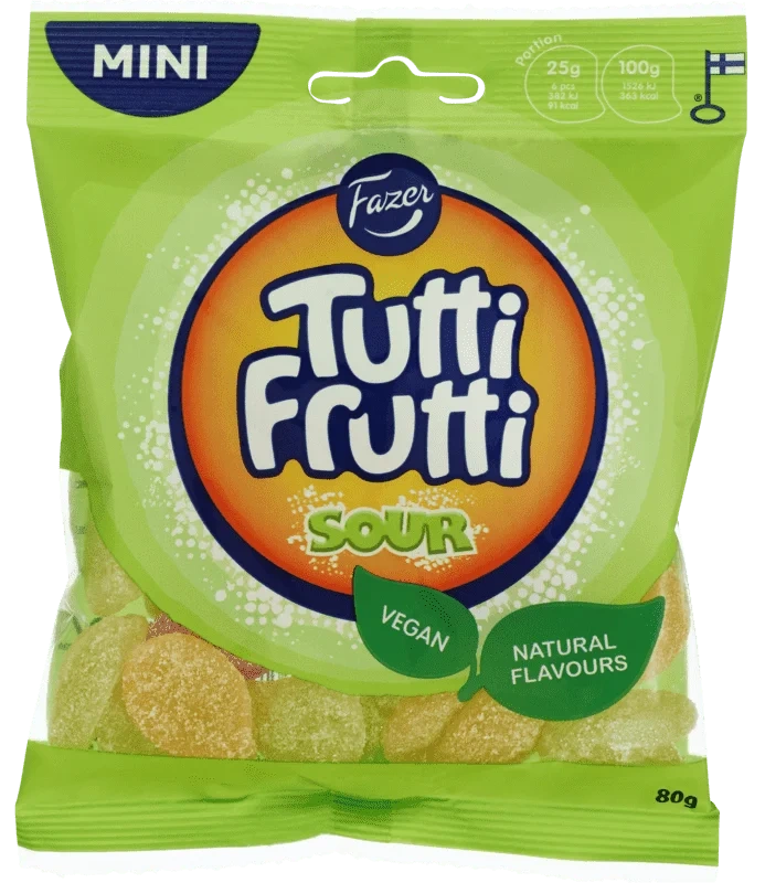 Fazer Tutti Frutti Sour 80g