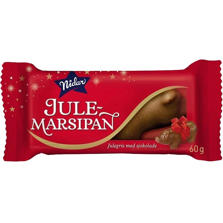 Marsipangris Liten M/sjokolade 60g Nidar