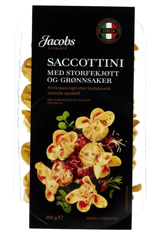 Saccottini Biff og Grønnsaker 250g Jacobs