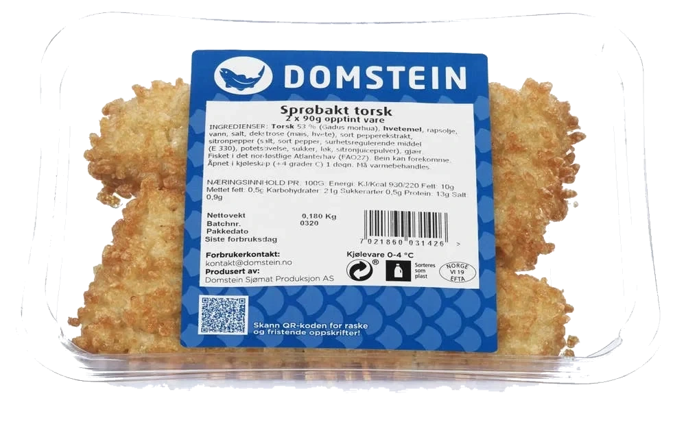 Sprøbakt torsk