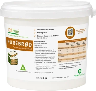 Vital Ernæring Purebrød Pulver, 5 kg