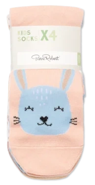 Basic Socks X4 Leo/rainbow/dot 29-32