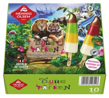 Dyreparken Fruktis og Fløteis, 10stk