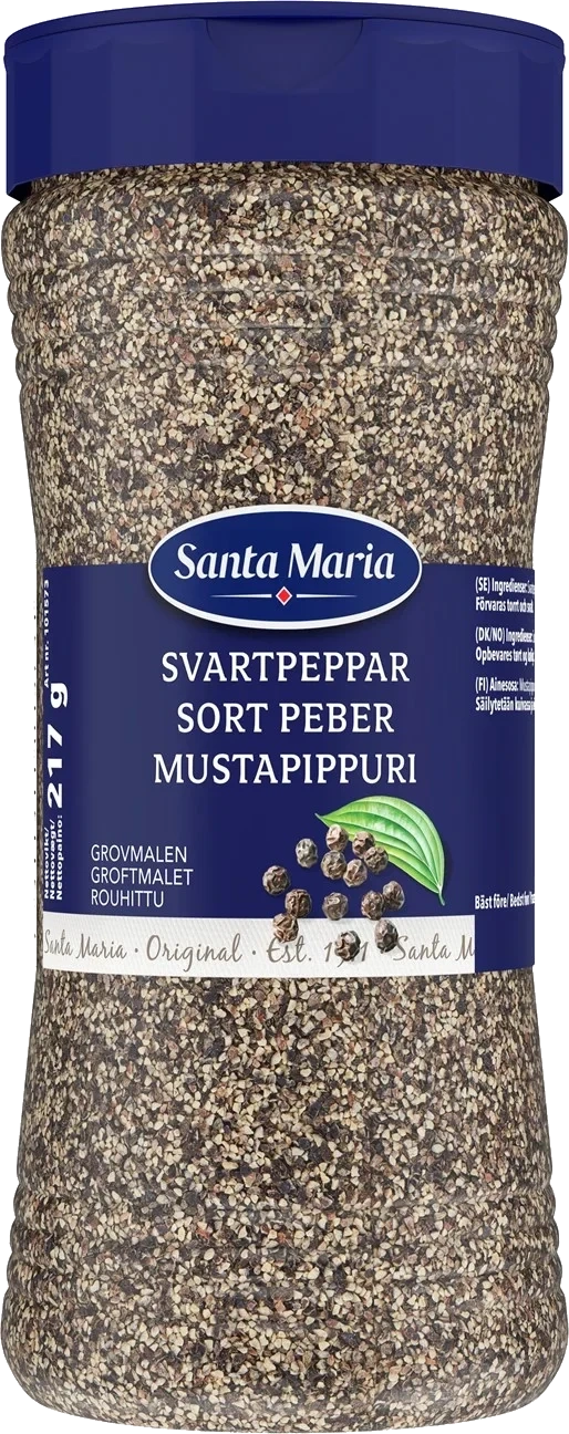 Svartpeppar Grovmalen