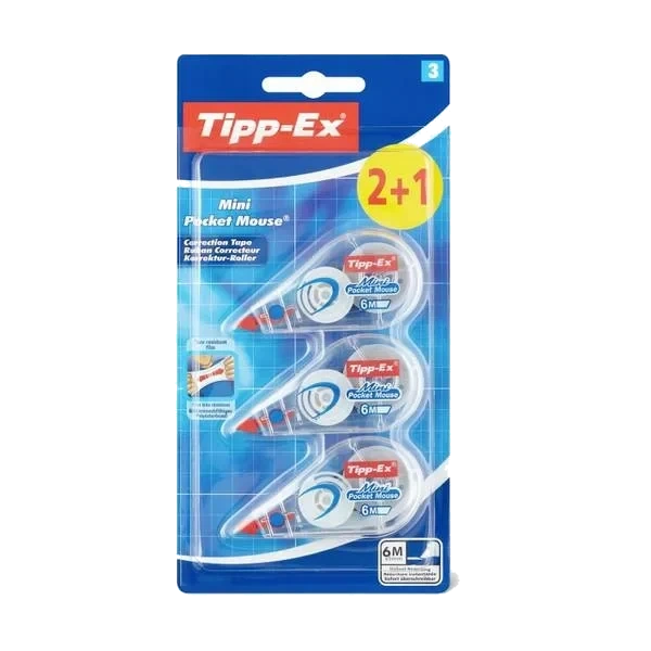 Korrekturtape - 3pk