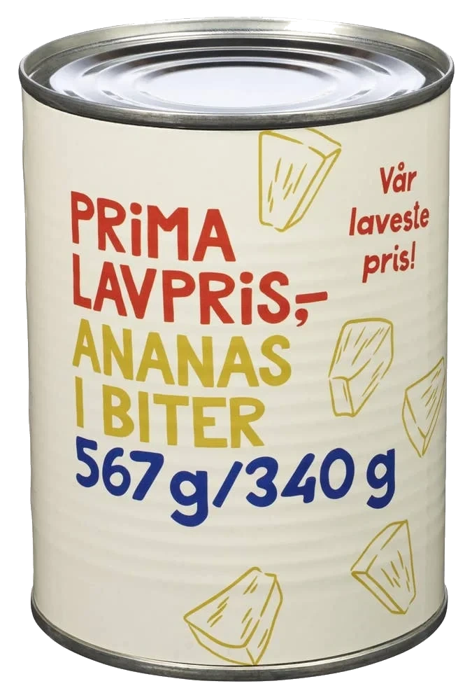 Ananas i biter 567 g