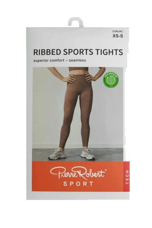 Rib Tights Wmn Cognac m/l