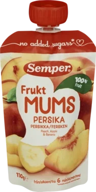 Semper Fruktmums Fersken 110g