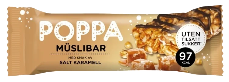 Poppa Muslibar Salt Karamell 25g