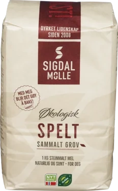 Økologisk Speltmel Grovmalt 1kg