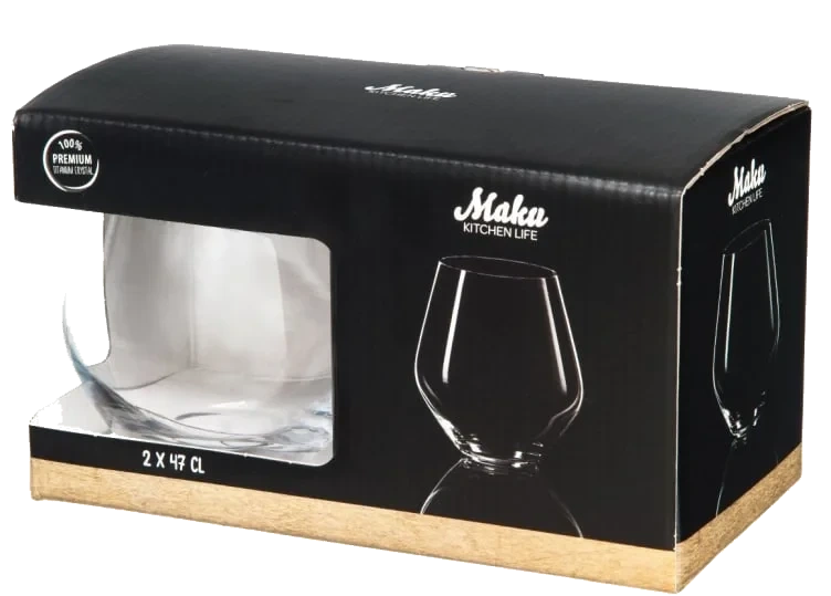 Vann/Whiskeyglass 2stk 47cl Maku
