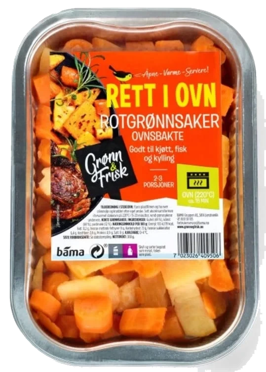 Rotgrønnsaker Bakte 300g Grønn&Frisk