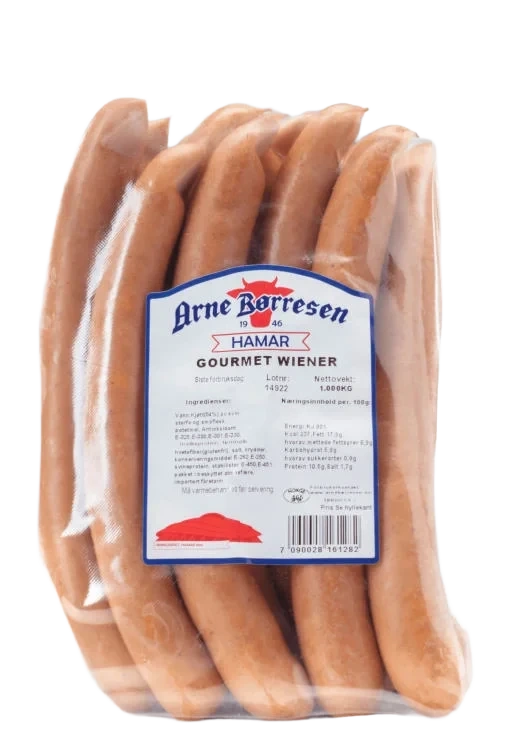 Gourmet Wiener 1000 g Arne Børresen A/s