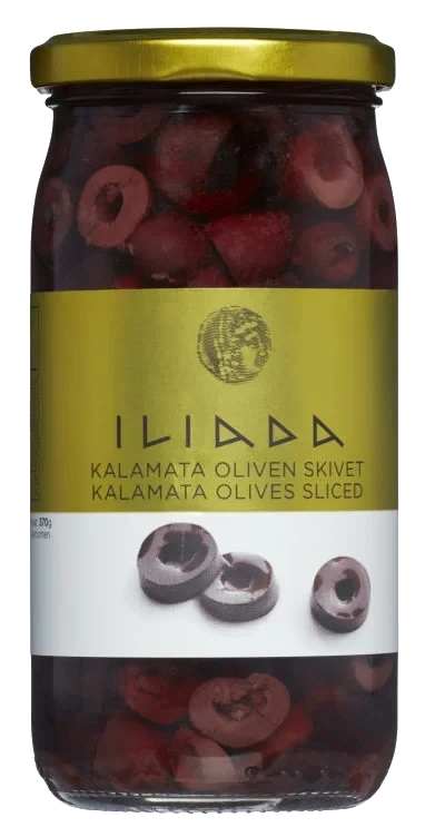 Oliven Kalamata skivet 370g Iliada