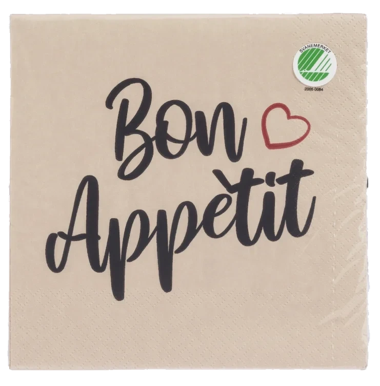 Serviett Lunsj Bon Appetit 20stk Unik