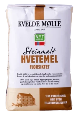 Hvetemel til pizza fra Lågendalen