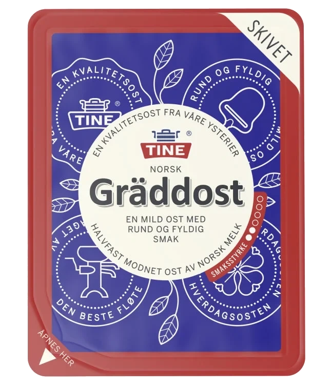Gräddost Skivet 100g Tine