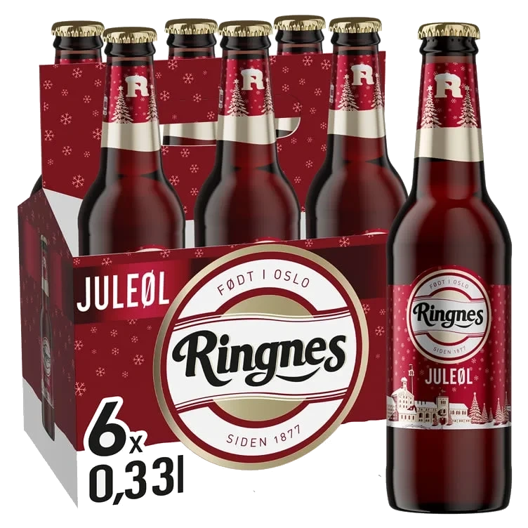 Ringnes Juleøl 0,33lx6 flaske