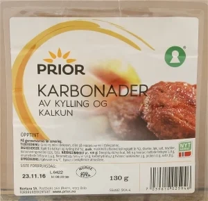 Kalkun Karbonader 130g Prior