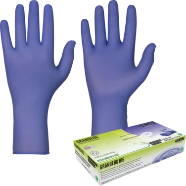 Engangshanske Soft Nitril Pudderfri Akselratorfri Indigo Farge 29.5 Cm Lengde Størrelse Xs