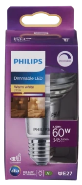 Led Reflektor R63 60w E27 Varmhvit 36d Dimbar Philips