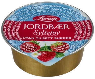 Jordbærsyltetøy Original Utan Tilsett Sukker Kuvert 100/21g