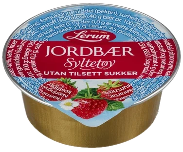 Jordbærsyltetøy Original Utan Tilsett Sukker Kuvert 100/21g