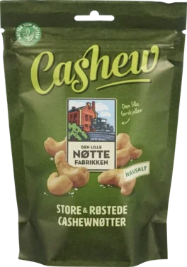 Cashewnøtter m/Havsalt 190g Dln