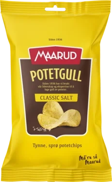 Potetgull Salt 40g Maarud Hel Kartong 20stk