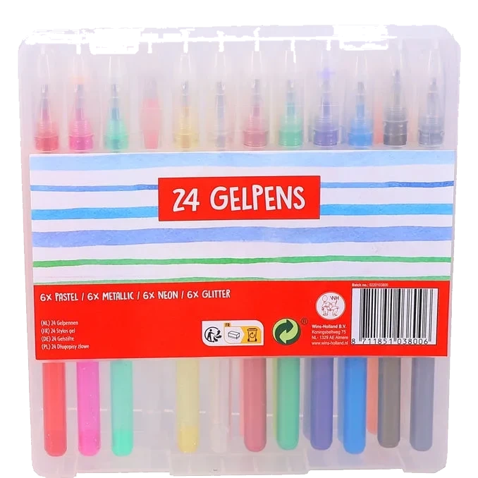 Gelpennor 24-pack