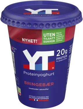 Yt Proteinyoghurt Bringebær 430g Tine