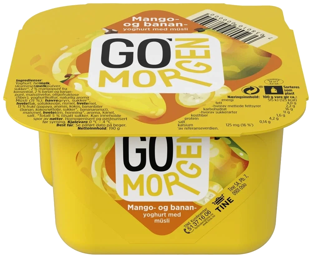 Go'morgen yoghurt