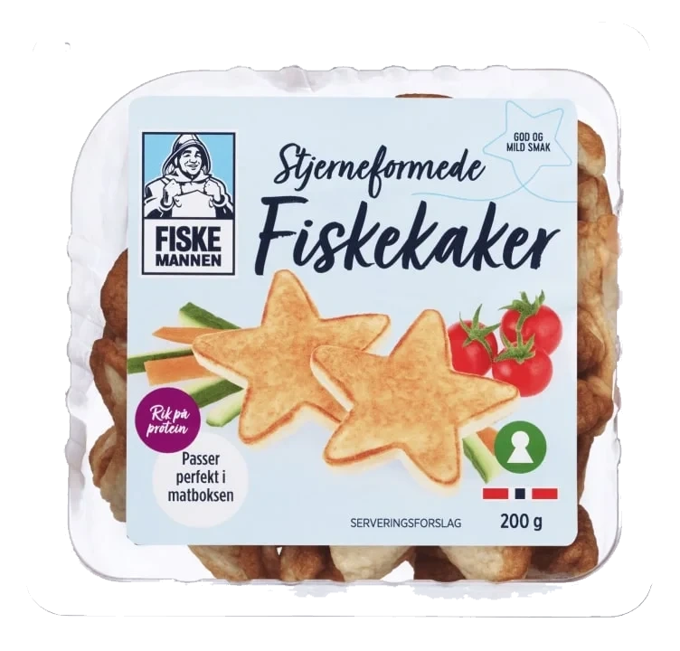 Fiskekake Stjerner 200g Fiskemannen