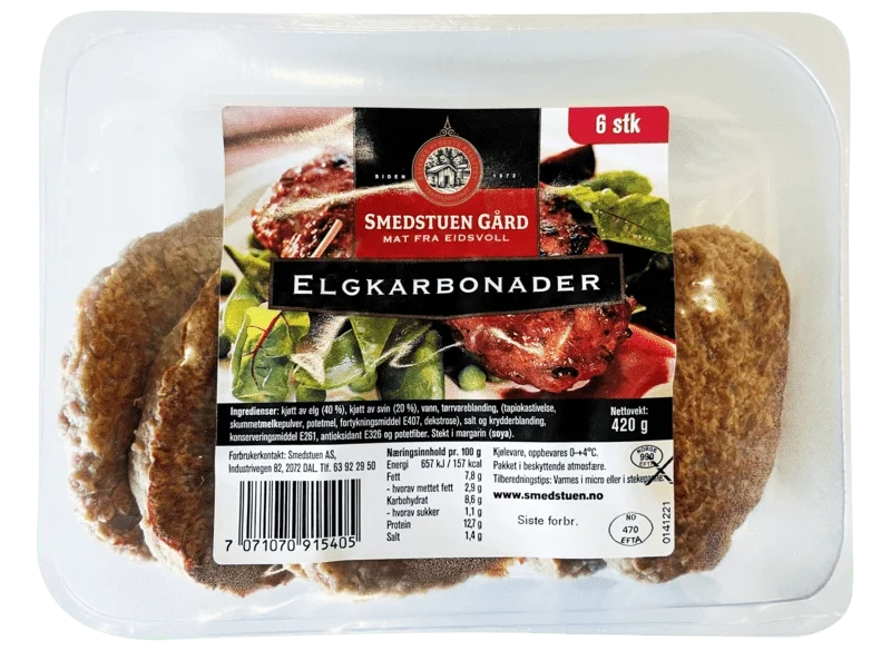 Smedstuen Elgkarbonader 420g