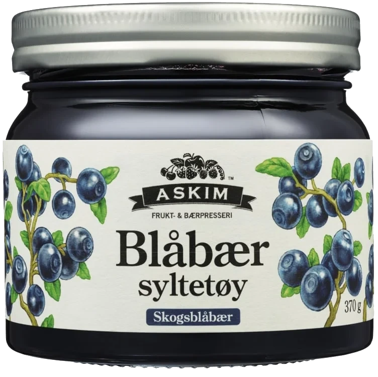 Blåbærsyltetøy 370g Askim Frukt og Bærpresseri