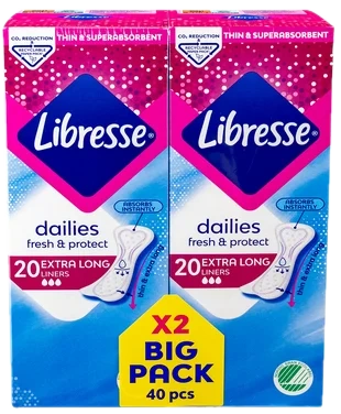 Libresse Truseinnlegg Extra Long Big Pk 40 stk