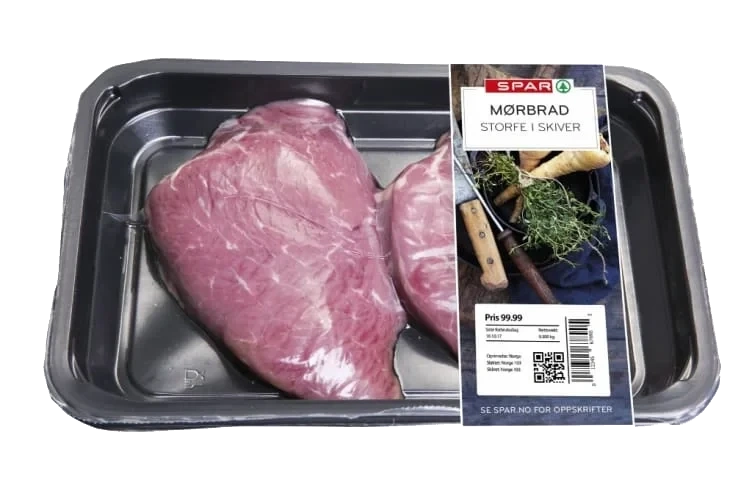 Storfe Mørbrad skivet Ca385g Spar