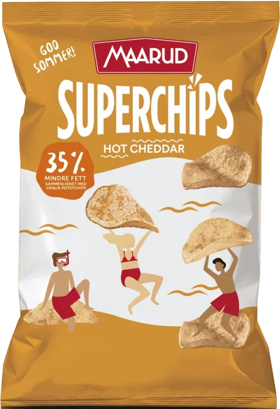 Maarud Superchips Hot Cheddar 140g