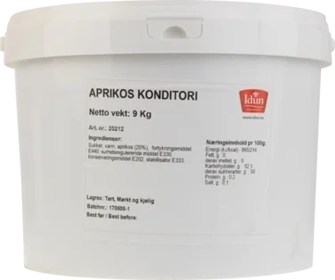 Idun Aprikos Konditori, Spann 9kg