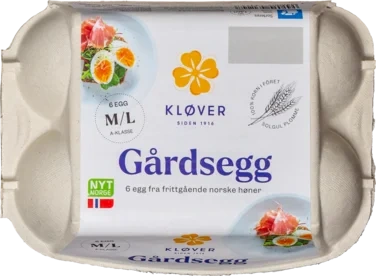 Gårdsegg Mellomstore Kløv 6pk