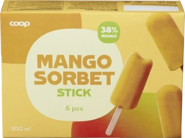 Mango Sorbet Sticks