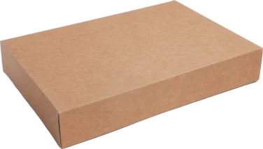 Cateringeske Brun/hvit 465x323x78,5mm m/Avrivbart Lokk, 70 stk