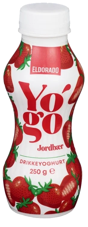 Drikkeyoghurt Jordbær 250g Yo'Go Eldorado